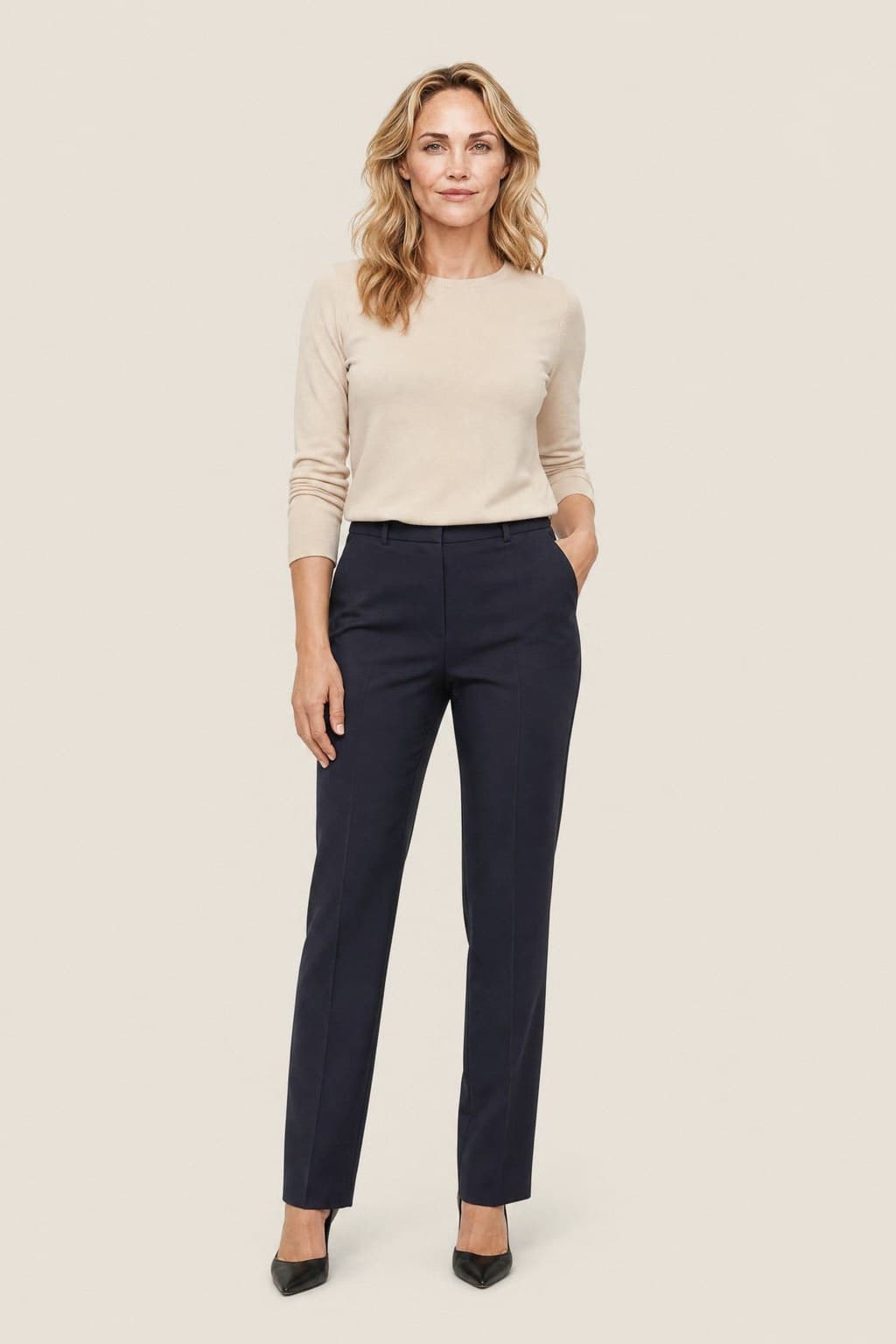 Talia — Tailored Straight-Leg Trouser