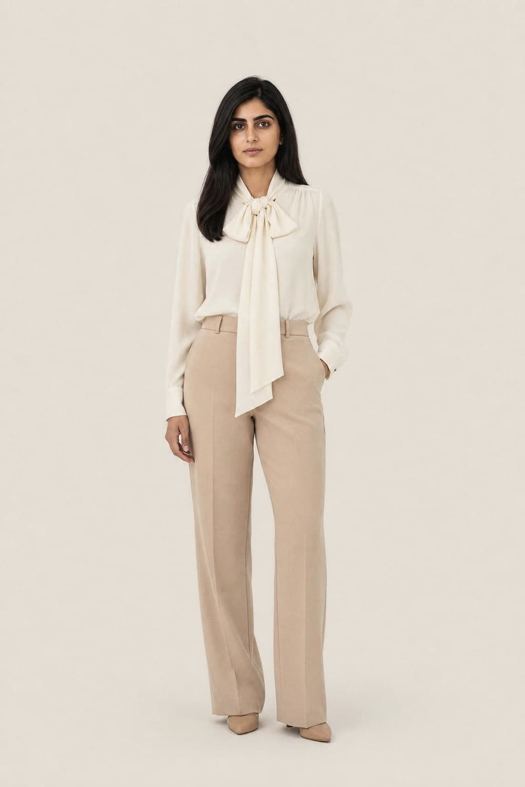 Yara — Pussy-Bow Blouse