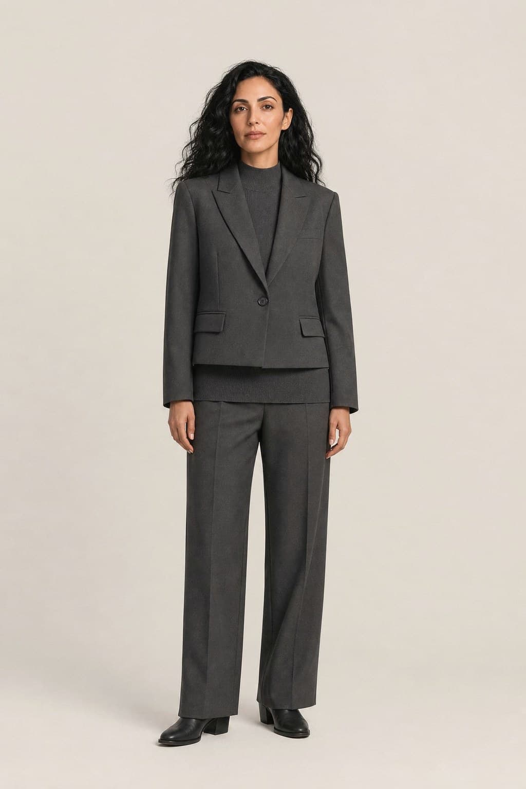 Zahra — Structured Cropped Blazer